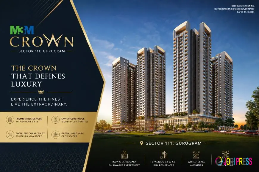 M3M Crown Sector 111 Gurgaon: Luxury Apartments on Dwarka Expressway