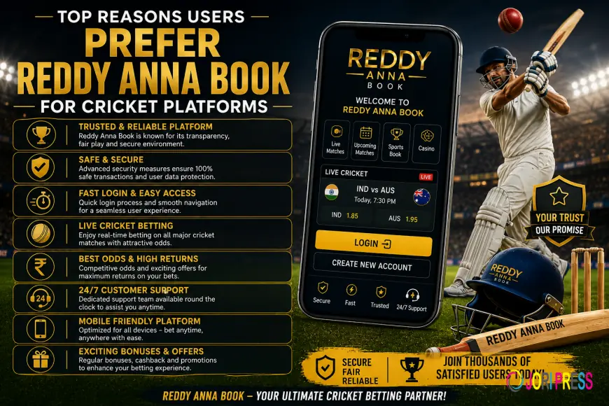 Top Reasons Users Prefer Reddy Anna Book for Cricket Platforms