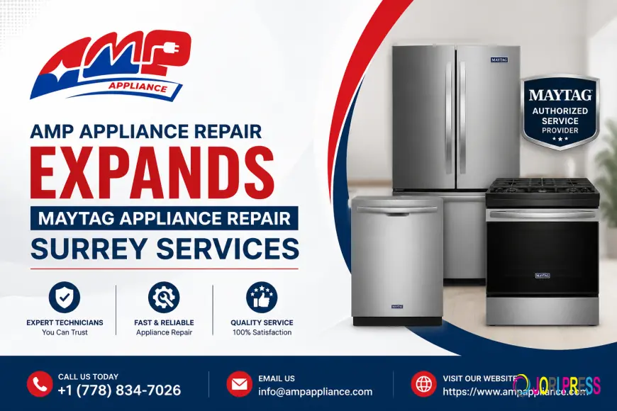 AMP Appliance Repair Expands Maytag Appliance Repair Surrey Services