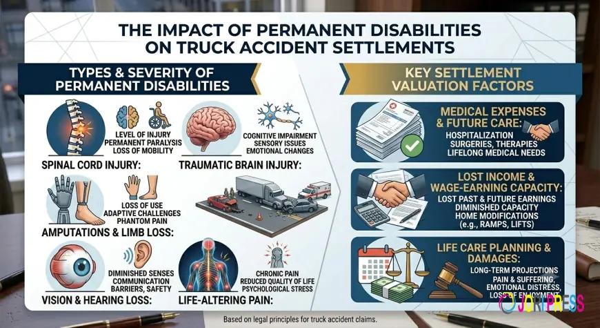 The Impact of Permanent Disabilities on Truck Accident Settlements