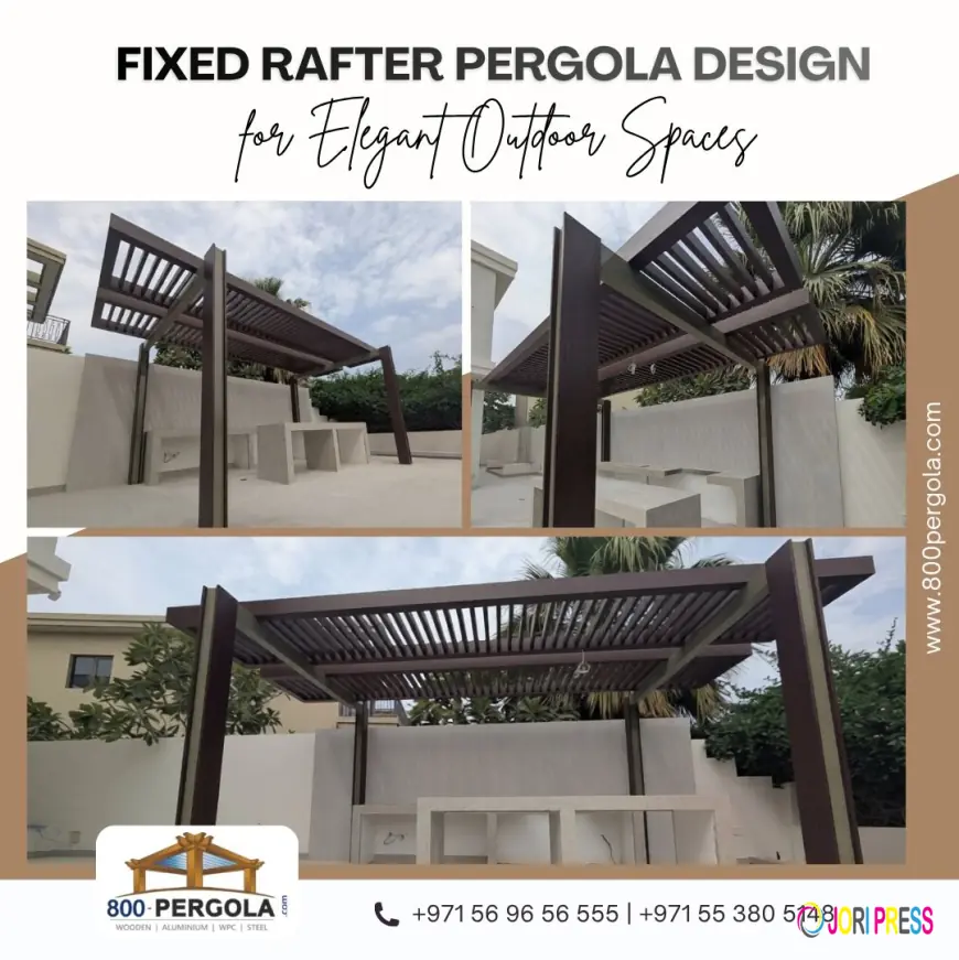 Fixed Rafter Pergola Design for Elegant Outdoor Spaces