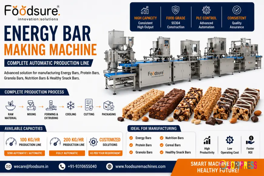 Energy Bar Making Machine | Automatic Energy Bar Production Line Manufacturer in India
