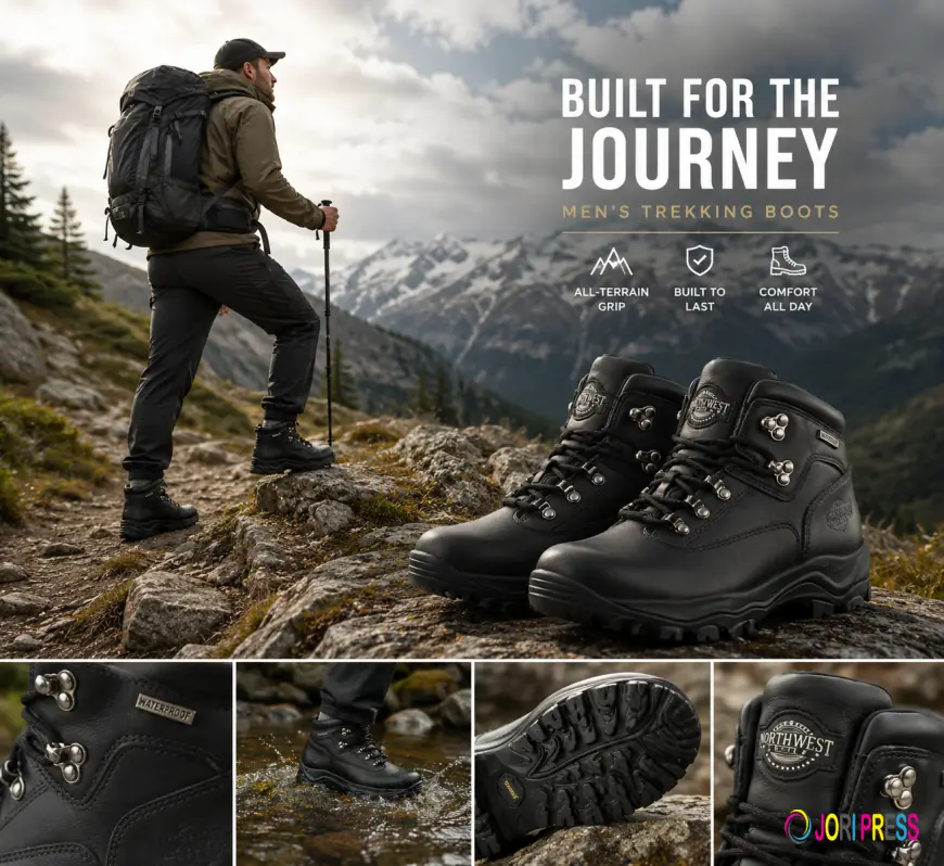 Men's Trekking Boots for Comfortable Summer Hiking and Outdoor Adventures