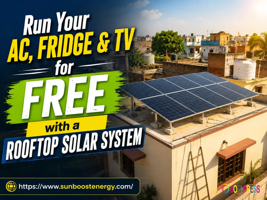 Run Your AC, Fridge & TV for Free with a Rooftop Solar System