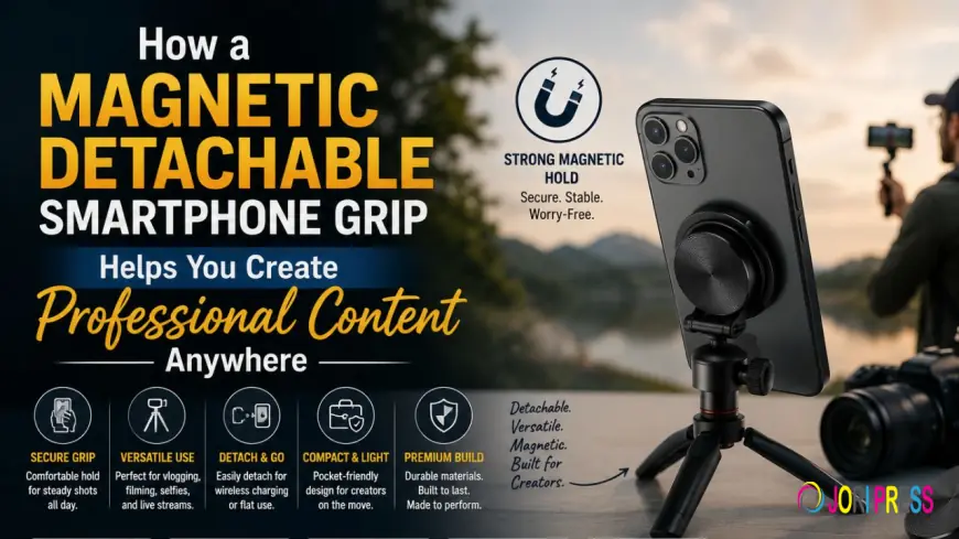 How a Magnetic Detachable Smartphone Grip Helps You Create Professional Content Anywhere
