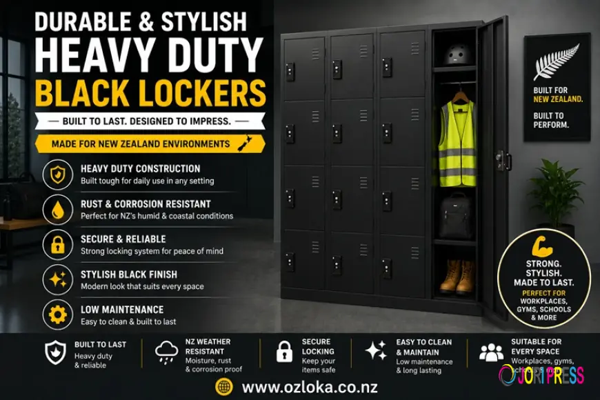 Durable and Stylish Heavy Duty Black Lockers in NZ