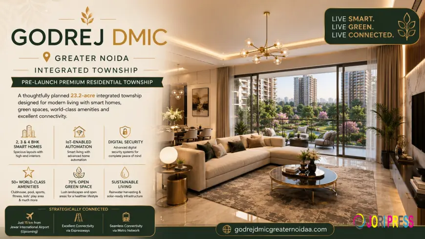 Exploring Apartment Configurations and Smart Living Features at Godrej DMIC Greater Noida