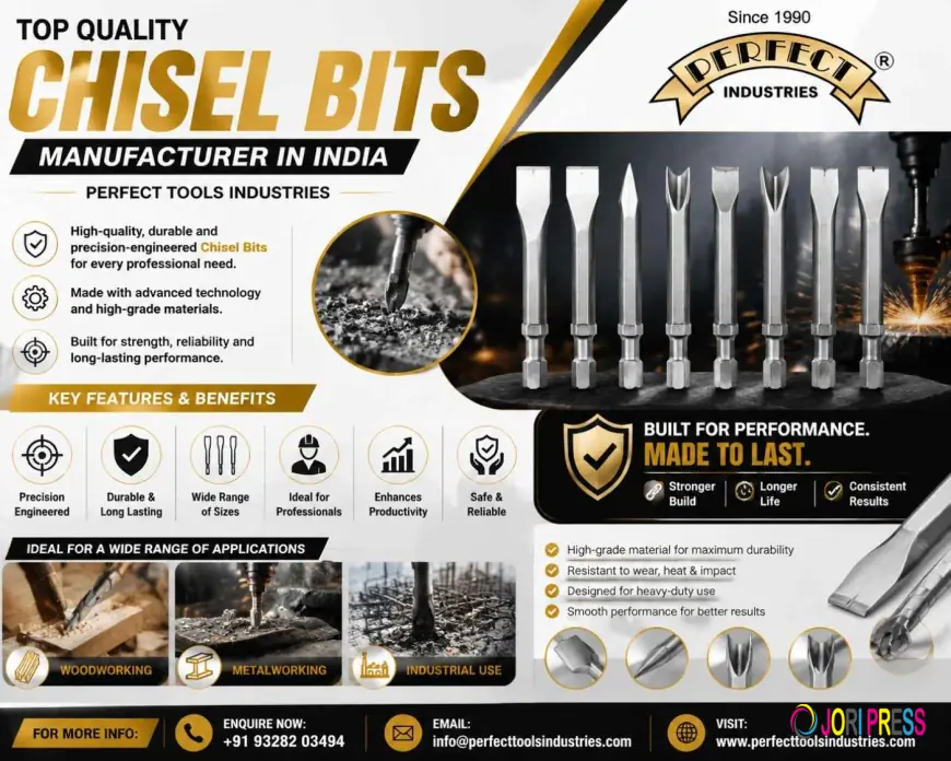 Chisel Bits Manufacturer in India – Premium Quality Chisel Bits by Perfect Tools Industries