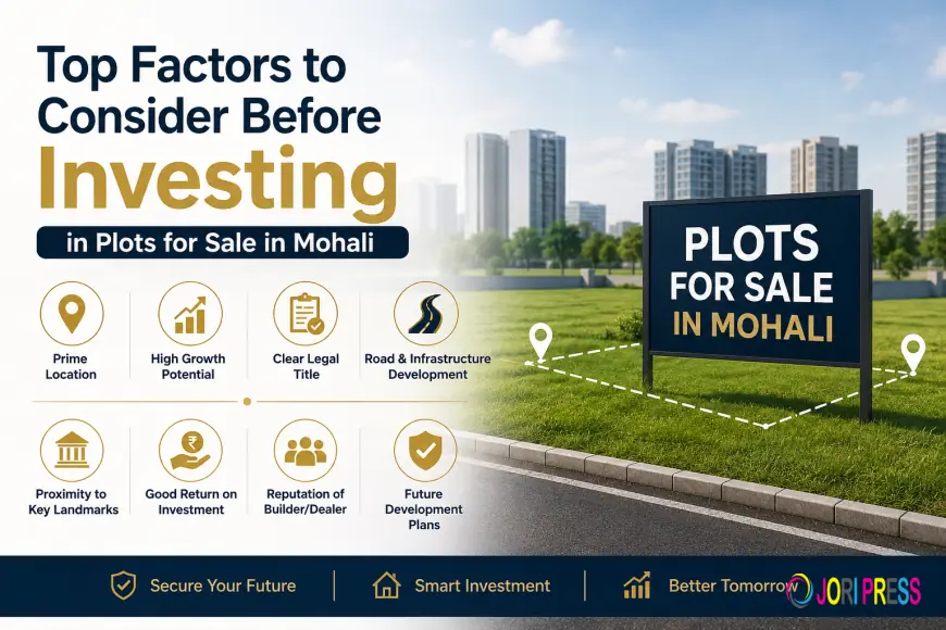 Top Factors to Consider Before Investing in Plots for Sale in Mohali