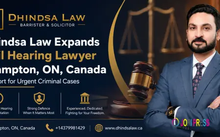 Dhindsa Law Expands Bail Hearing Lawyer Brampton, ON, Canada Support for Urgent Criminal Cases