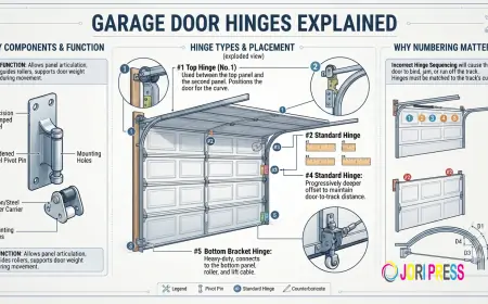 Garage Door Hinges Explained: Types, Functions, Maintenance, and Buying Guide