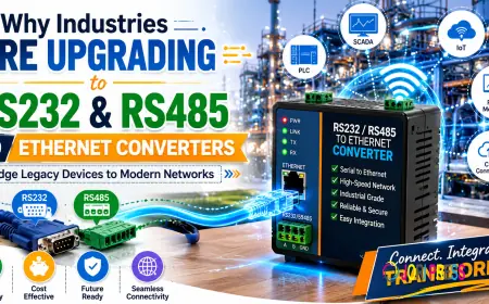 Why Industries Are Upgrading to RS232 & RS485 to Ethernet Converters
