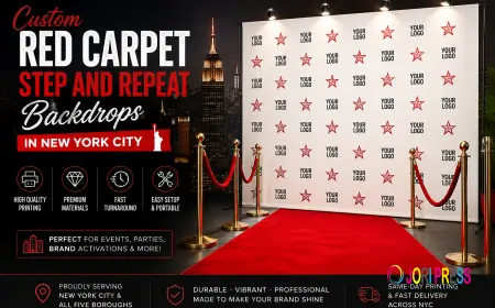 Custom Red Carpet Step and Repeat Backdrops in New York City