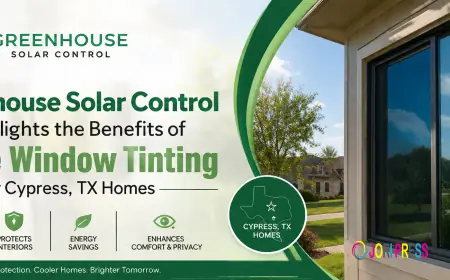 Greenhouse Solar Control Highlights the Benefits of House Window Tinting for Cypress, TX Homes