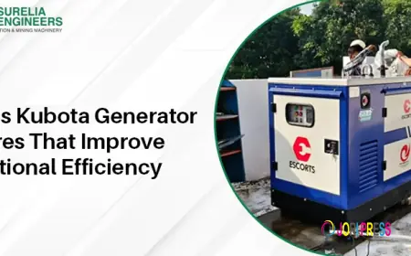 Escorts Kubota Generator Features That Improve Operational Efficiency