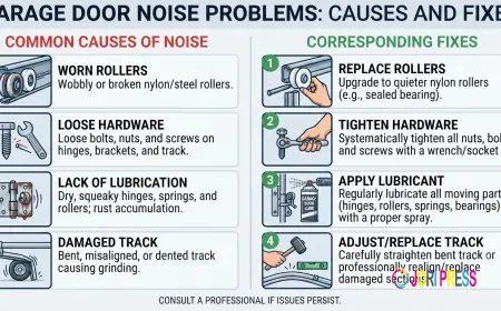 Garage Door Noise Problems: Causes and Fixes