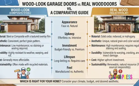 Wood-Look Garage Doors vs. Real Wood