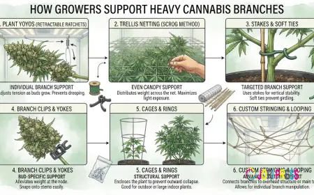 How Growers Support Heavy Cannabis Branches