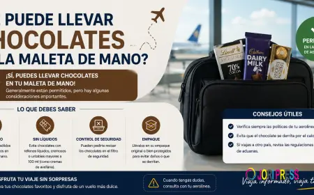 Podemos llevar chocolates en el equipaje de mano