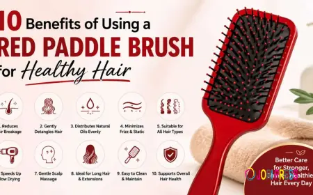10 Benefits of Using a Red Paddle Brush for Healthy Hair