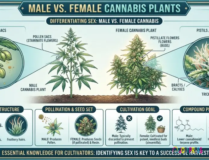 Male vs. Female Cannabis Plants