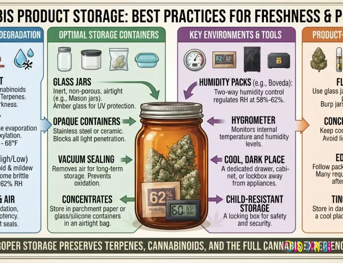 Cannabis Product Storage: Best Practices for Freshness