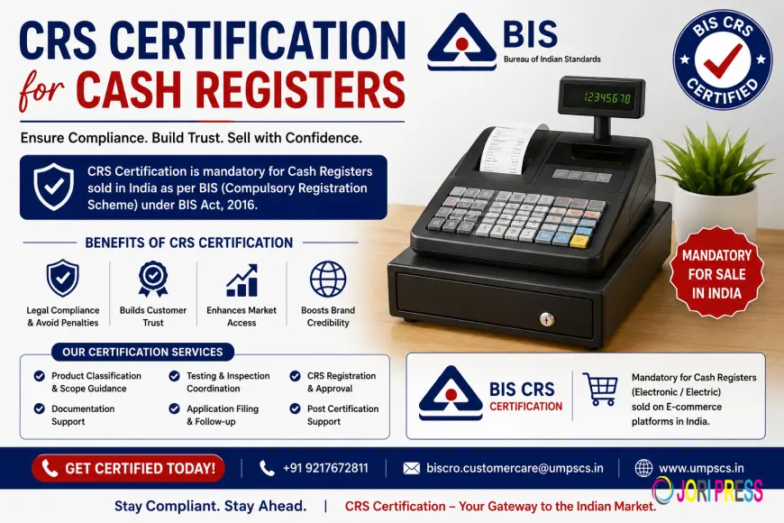 CRS Certification for CASH REGISTERS