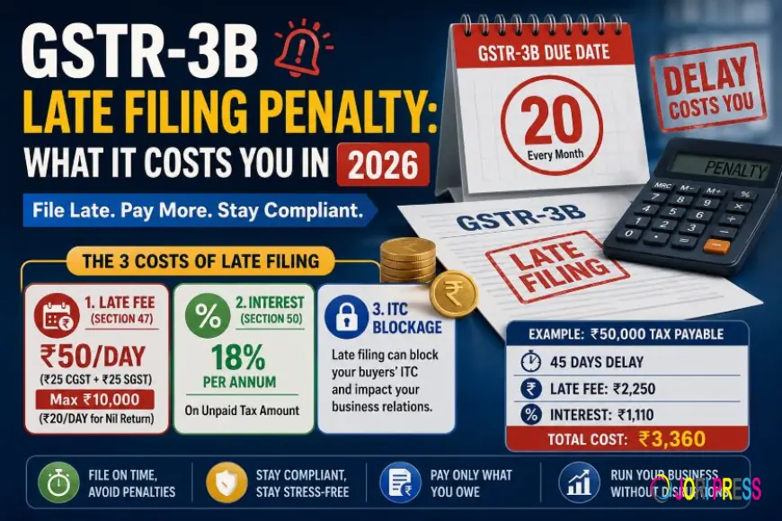 GSTR-3B Late Filing: How Much Does One Day of Delay Actually Cost You?