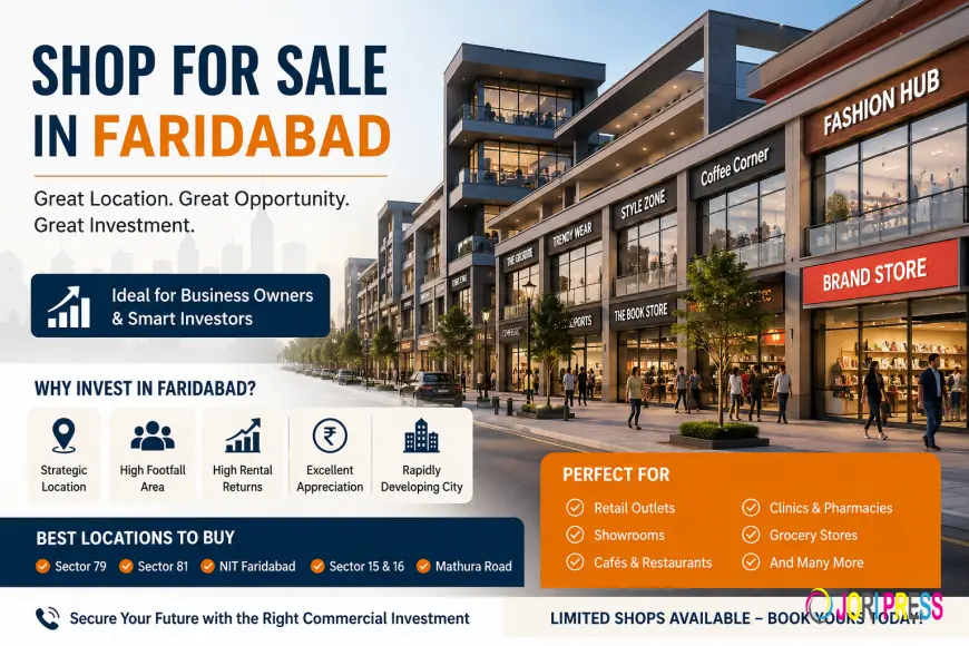 Shop for Sale in Faridabad: A Complete Investment Guide for Business Owners and Investors (2026)