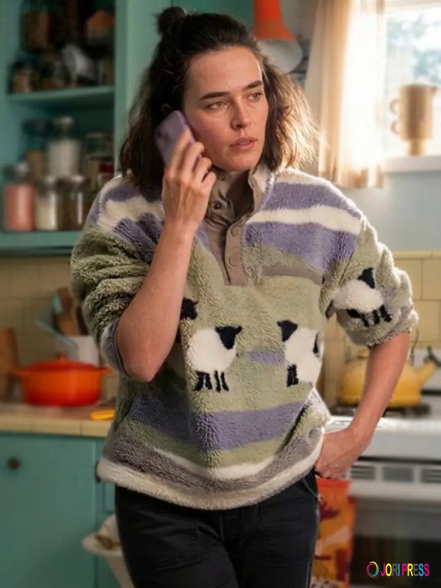 Voicemails for Isabelle Zoey Deutch Sheep Fleece Sweatshirt – The Ultimate Cozy-Chic Wardrobe Statement