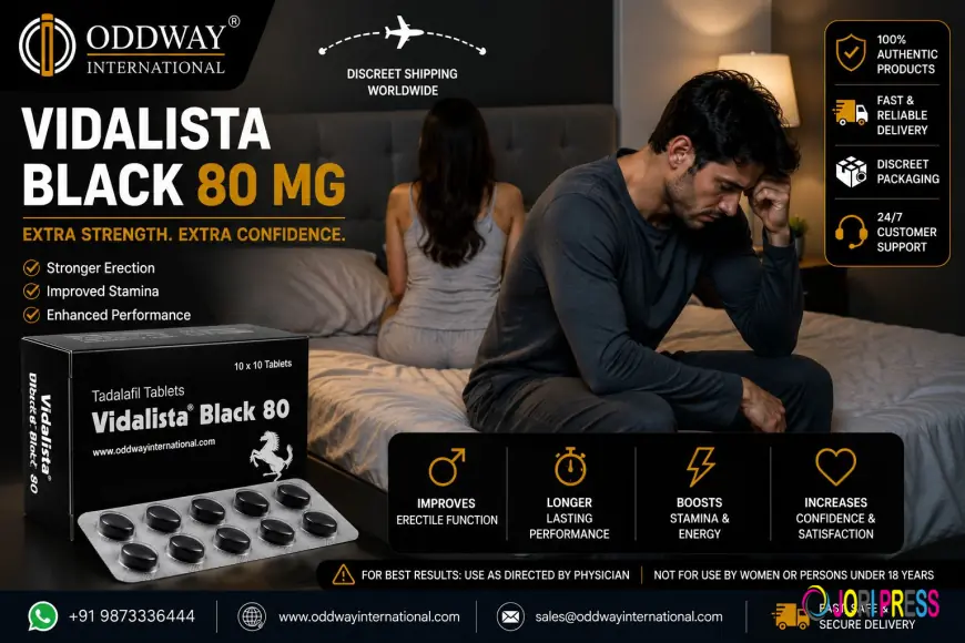 Vidalista Black 80 mg Price USA for Treat Erectile Dysfunction - Oddway