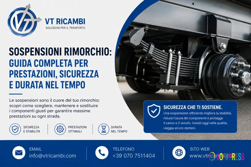 Sospensioni Rimorchio: Guida Completa per Prestazioni, Sicurezza e Durata nel Tempo