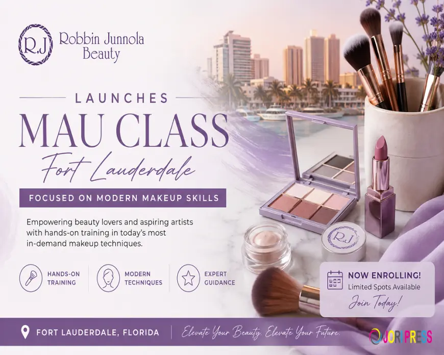 Robbin Junnola Beauty Launches Mau Class Fort Lauderdale Focused on Modern Makeup Skills