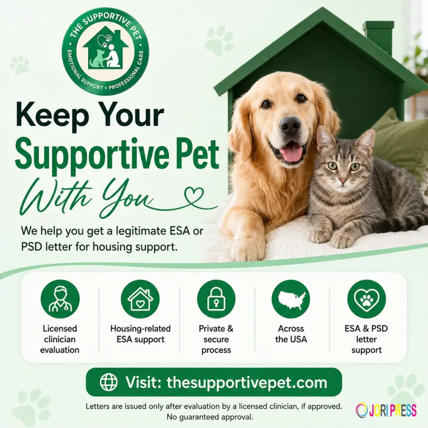 The Supportive Pet Launches Expanded Online ESA Letter Resources for Housing and Emotional Support Animal Evaluations
