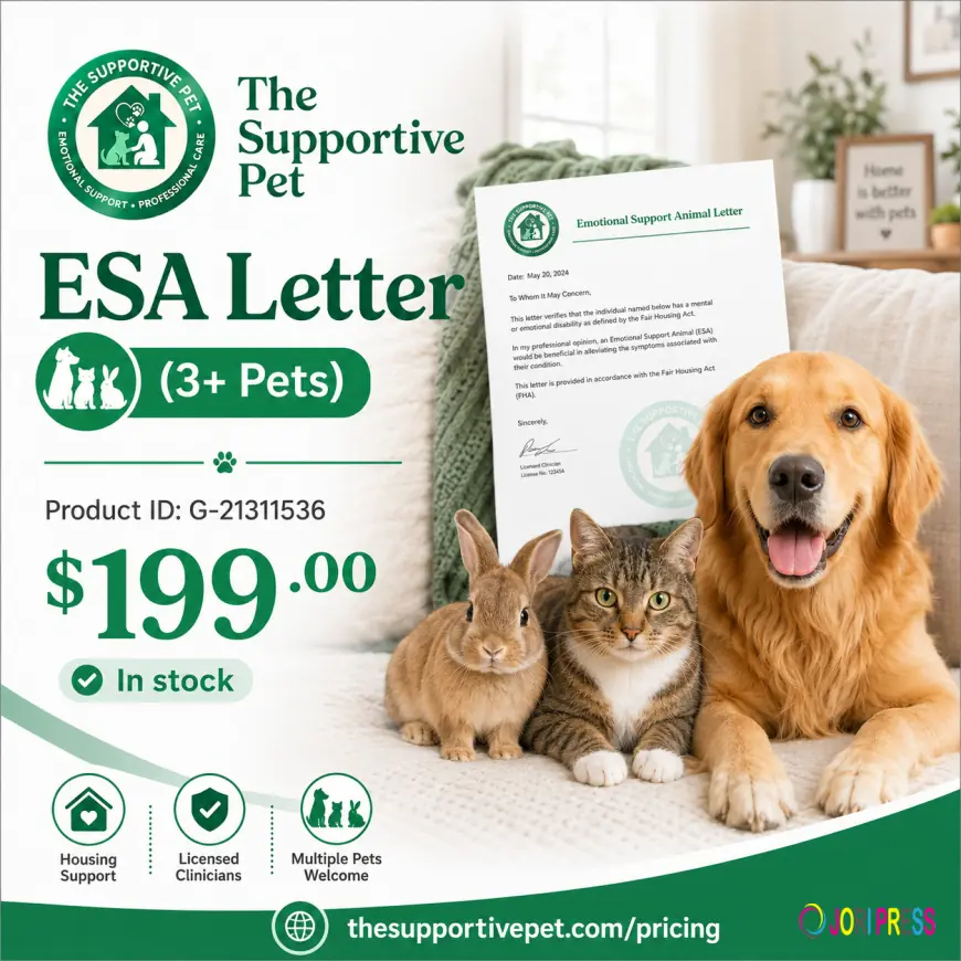 The Supportive Pet Launches Expanded Online ESA Letter Resources for Housing and Emotional Support Animal Evaluations