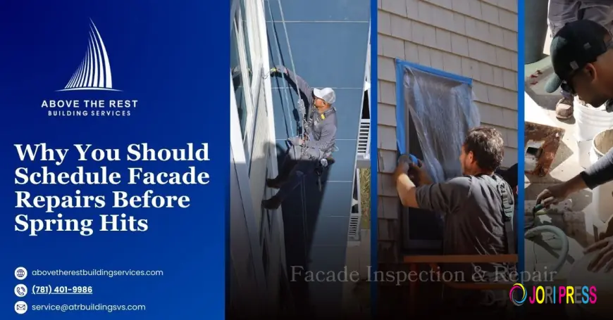 How Early Facade Repair Services Protect Commercial Buildings After Winter