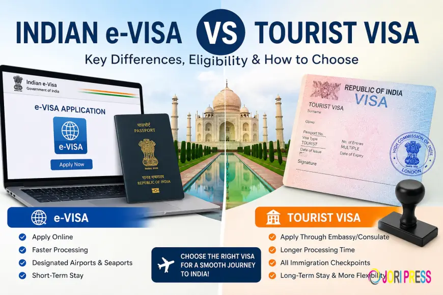 Indian e-Visa vs Tourist Visa: Key Differences, Eligibility & How to Choose (2026)