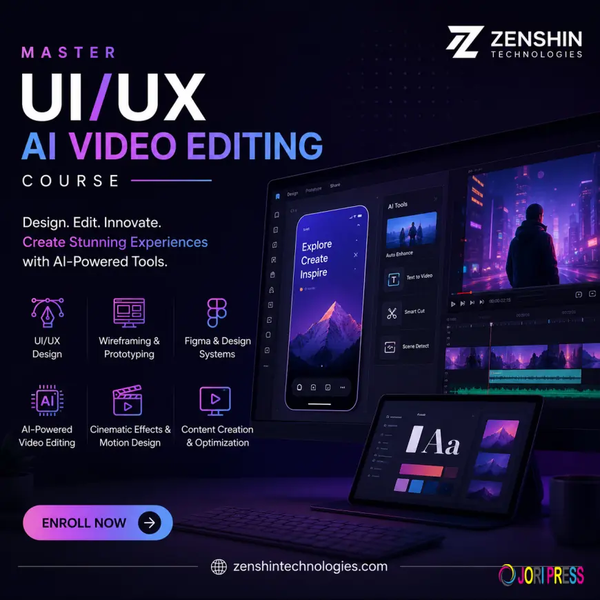 Zenshin Academy Unveils the Complete UI/UX Design & AI-Powered Video EditingRoadmap to Build Industry-Ready Creative Professionals
