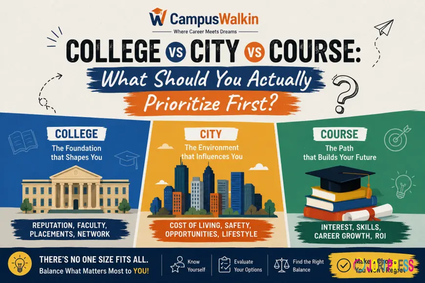College vs City vs Course: What Should You Actually Prioritize First?