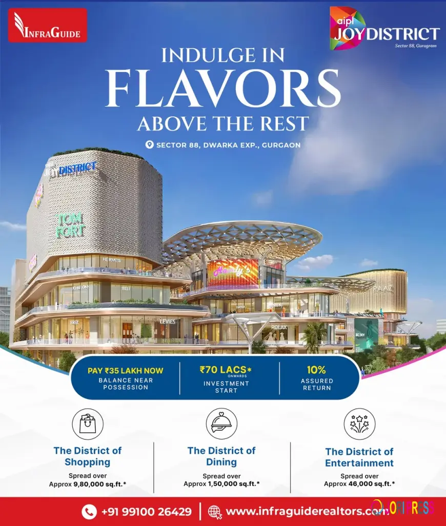 AIPL Joy District Sector 88 Gurgaon – A Modern Commercial Destination