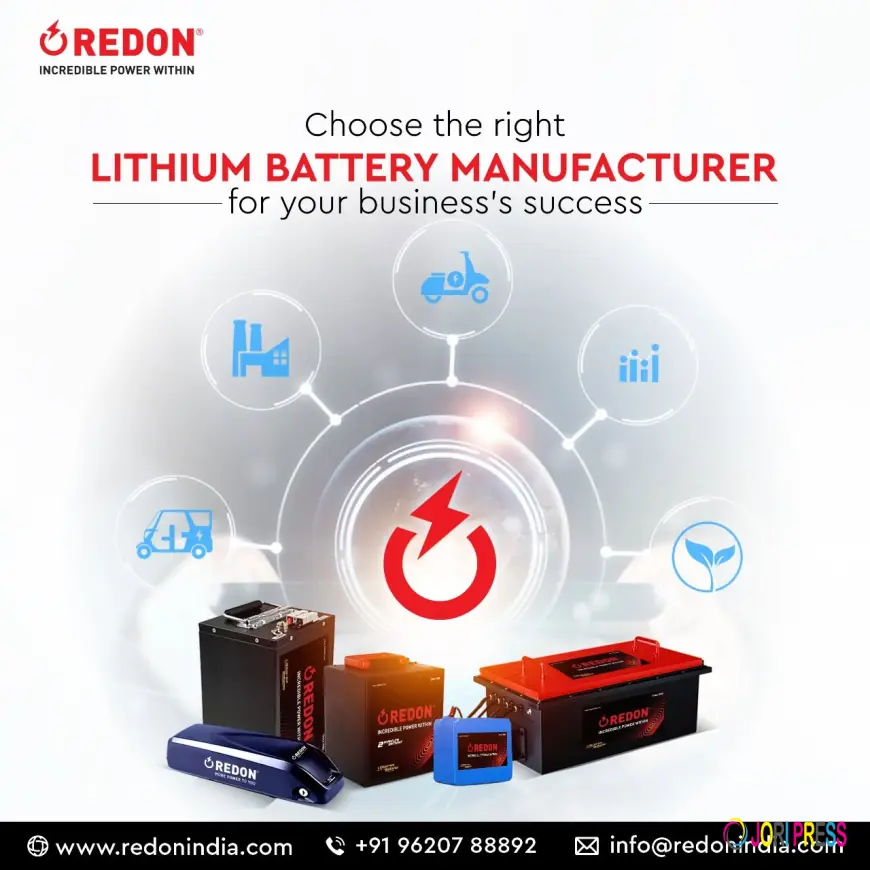 Redon Lithium Industries Pvt. Ltd. Strengthens Its Position as a Leading Provider in India
