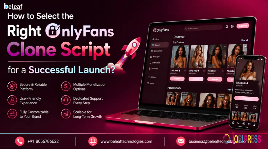 How to Select the Right OnlyFans Clone Script for a Successful Launch?