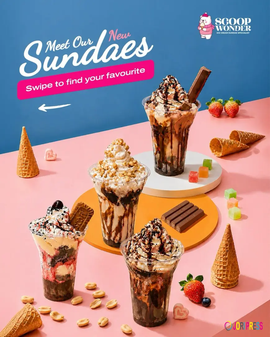 Scoop Wonder Ice Cream Unveils an Exciting New Sundae Collection in Gurgaon