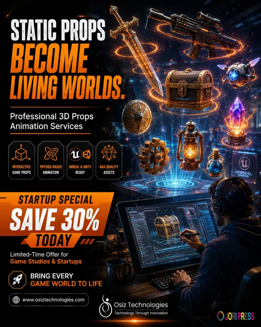 The Silent Heroes of Every Immersive Game World How Professional 3D Props Animation Services Shape Modern Game Development: