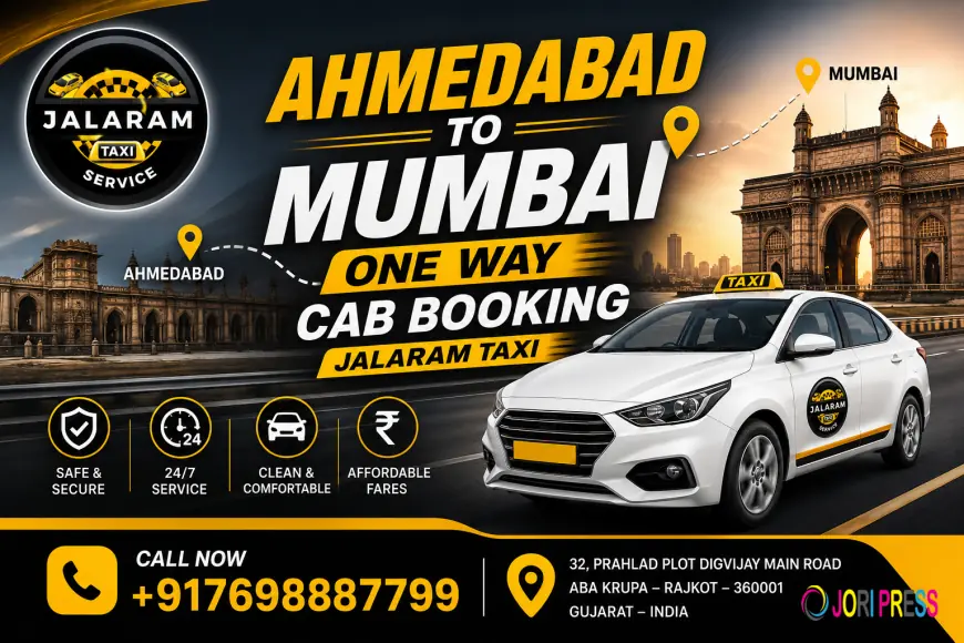 Best Ahmedabad to Mumbai One Way Cab Booking for Safe and Comfortable Rides