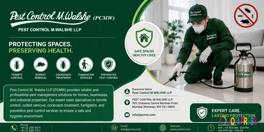 Pest Control M WALSHE LLP Expands Professional Pest Control Services in Ludhiana for Residential and Commercial Properties
