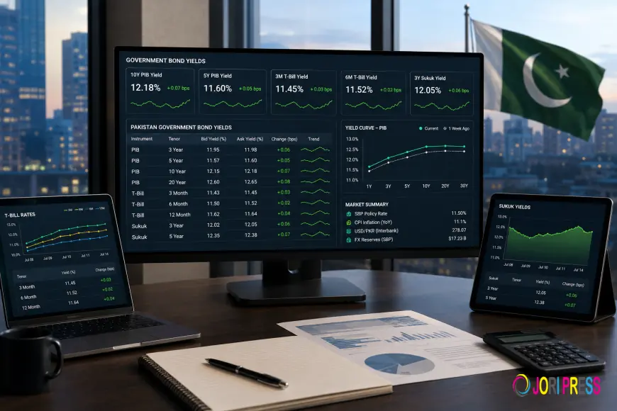 Bond Yield Tracking Tool Terminal: Helping Pakistan Corporate Treasurers Monitor Government Bond Yields