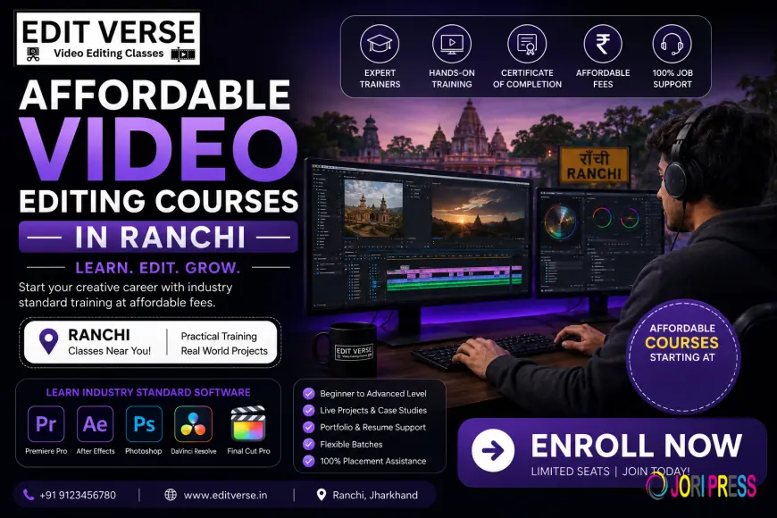 Affordable Video Editing Courses in Ranchi – Professional Training by EDIT VERSE