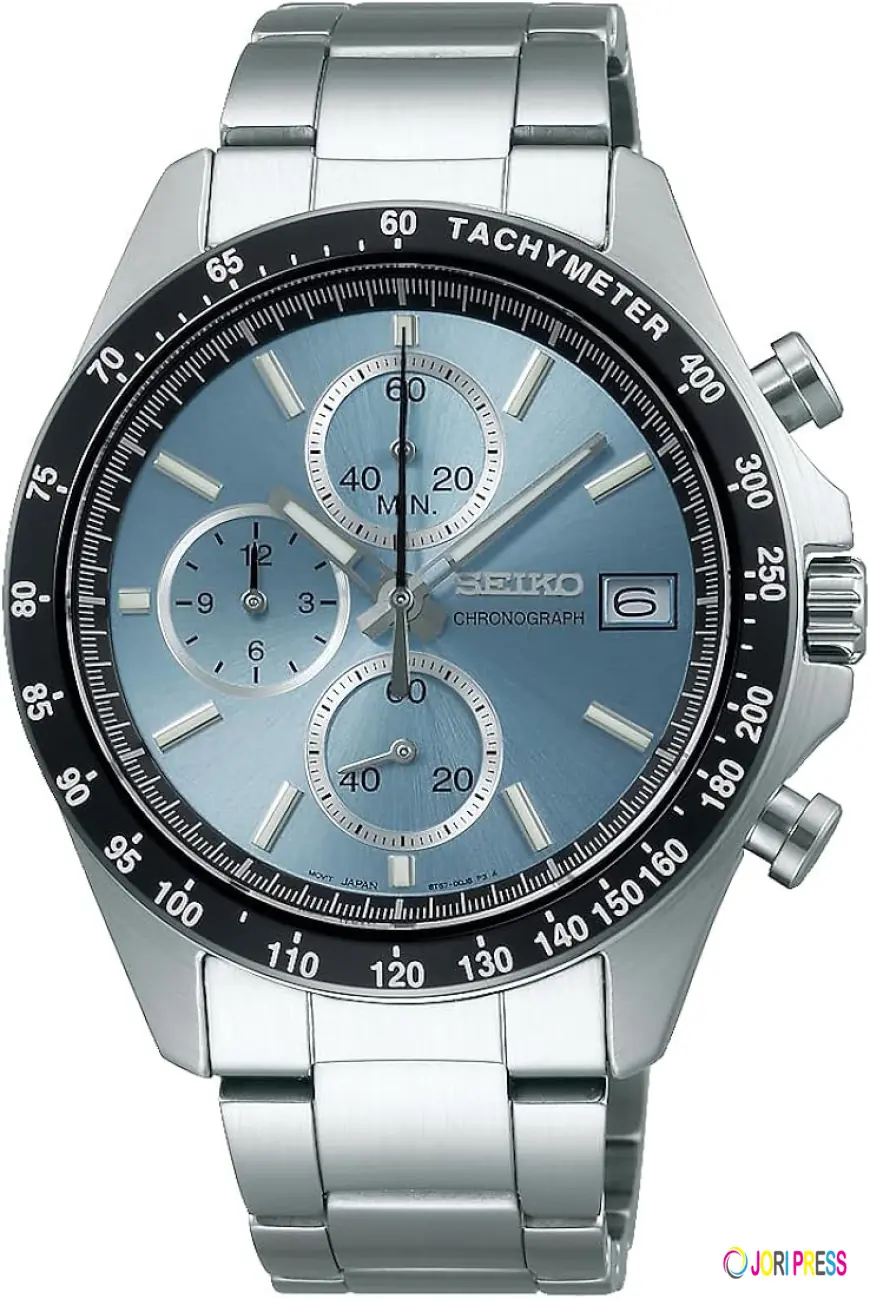 Discover the Elegant Seiko Spirit Ice Blue Tiffany Chronograph SBTR029 at Shopping In Japan
