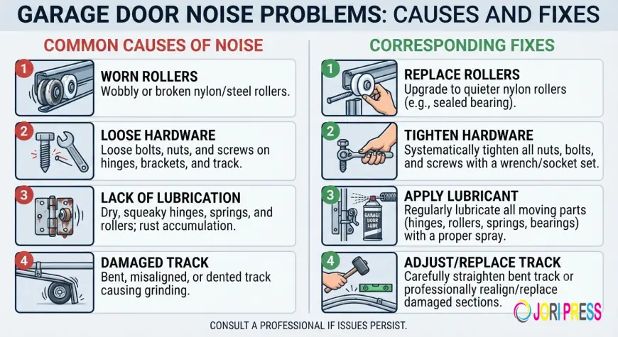 Garage Door Noise Problems: Causes and Fixes